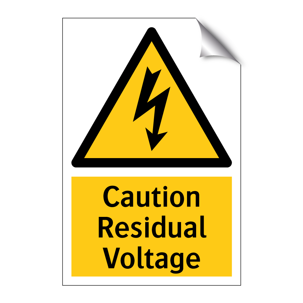 Caution Residual Voltage