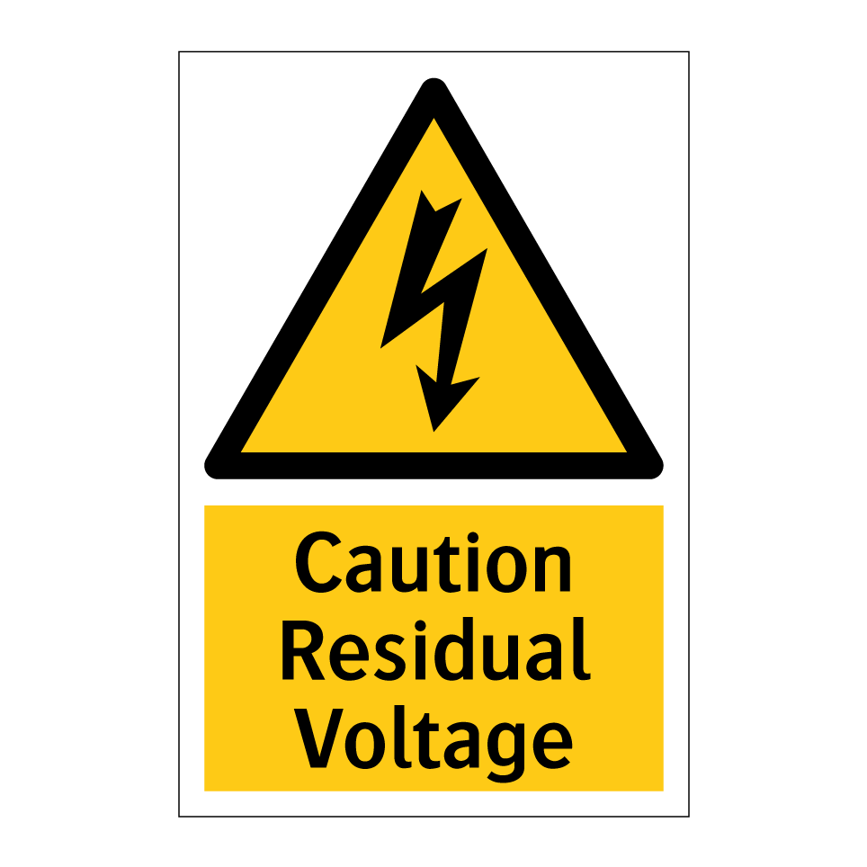 Caution Residual Voltage