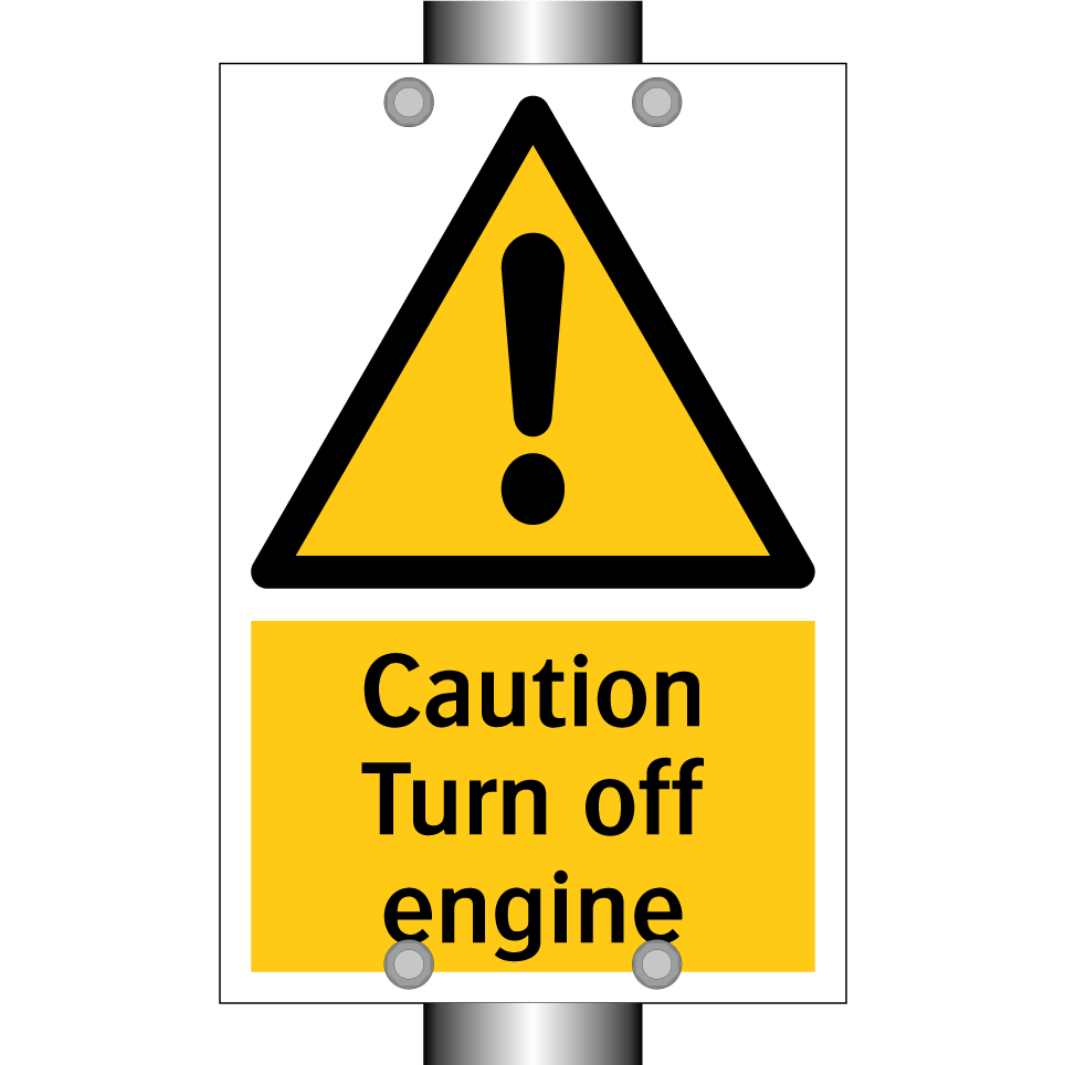 Caution Turn off engine