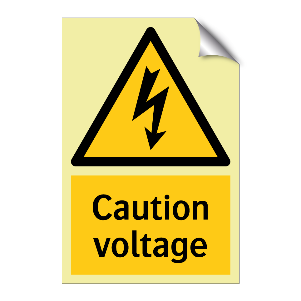 Caution voltage