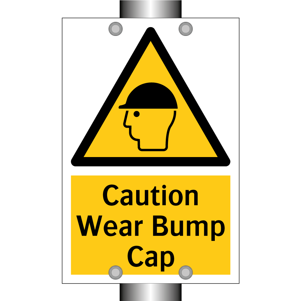 Caution Wear Bump Cap