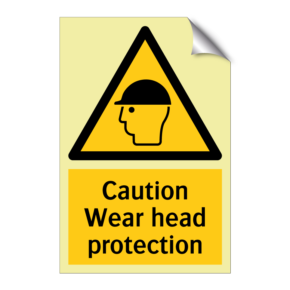 Caution Wear head protection