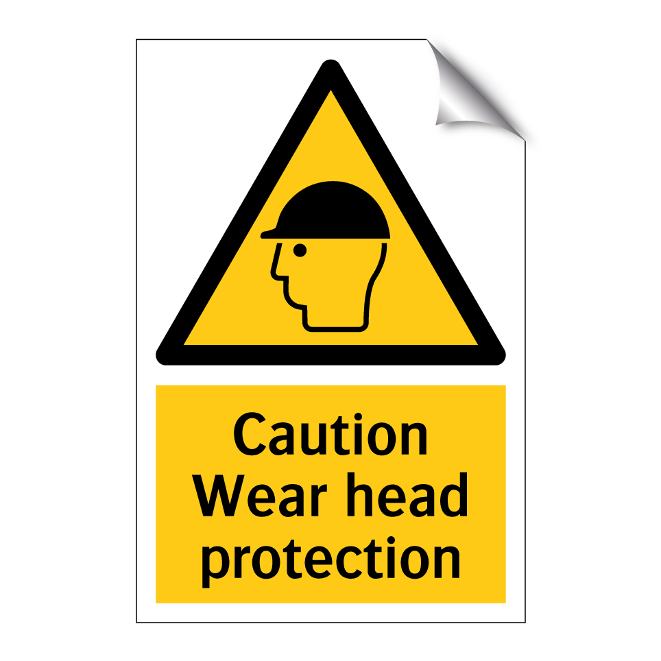 Caution Wear head protection