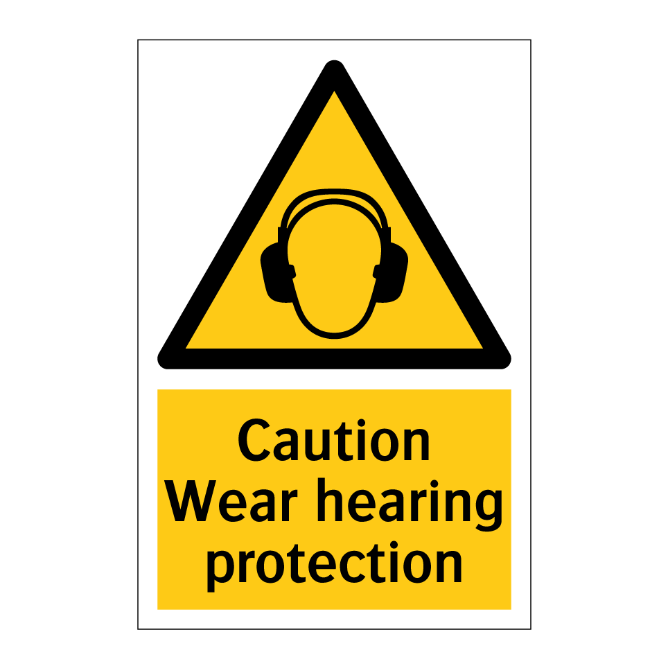 Caution Wear hearing protection