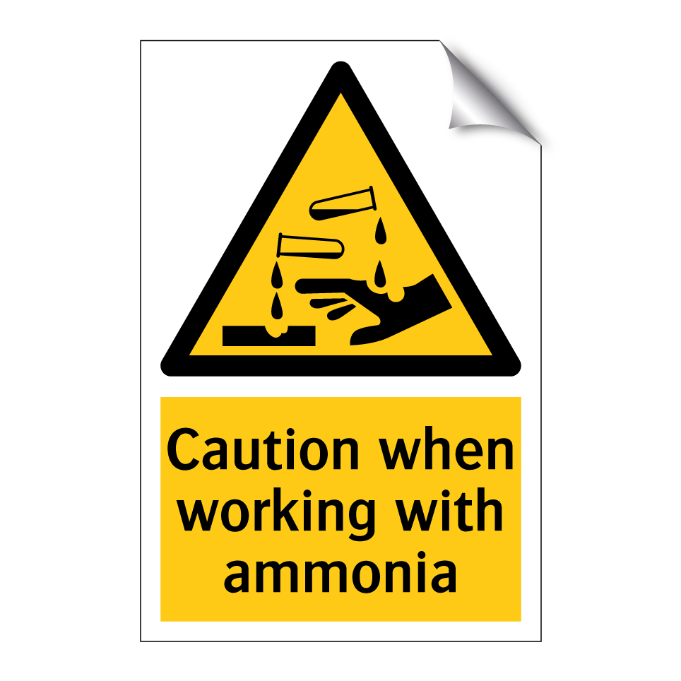 Caution when working with ammonia