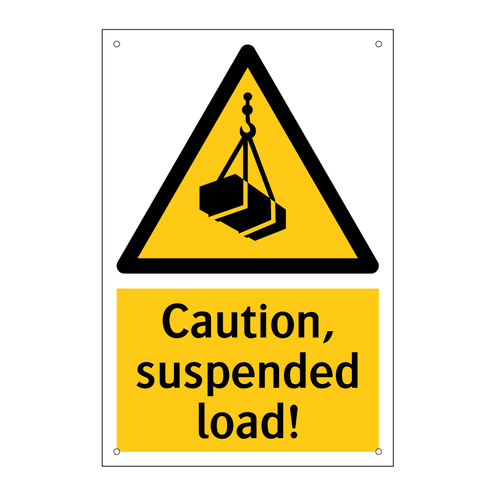 Caution, suspended load!