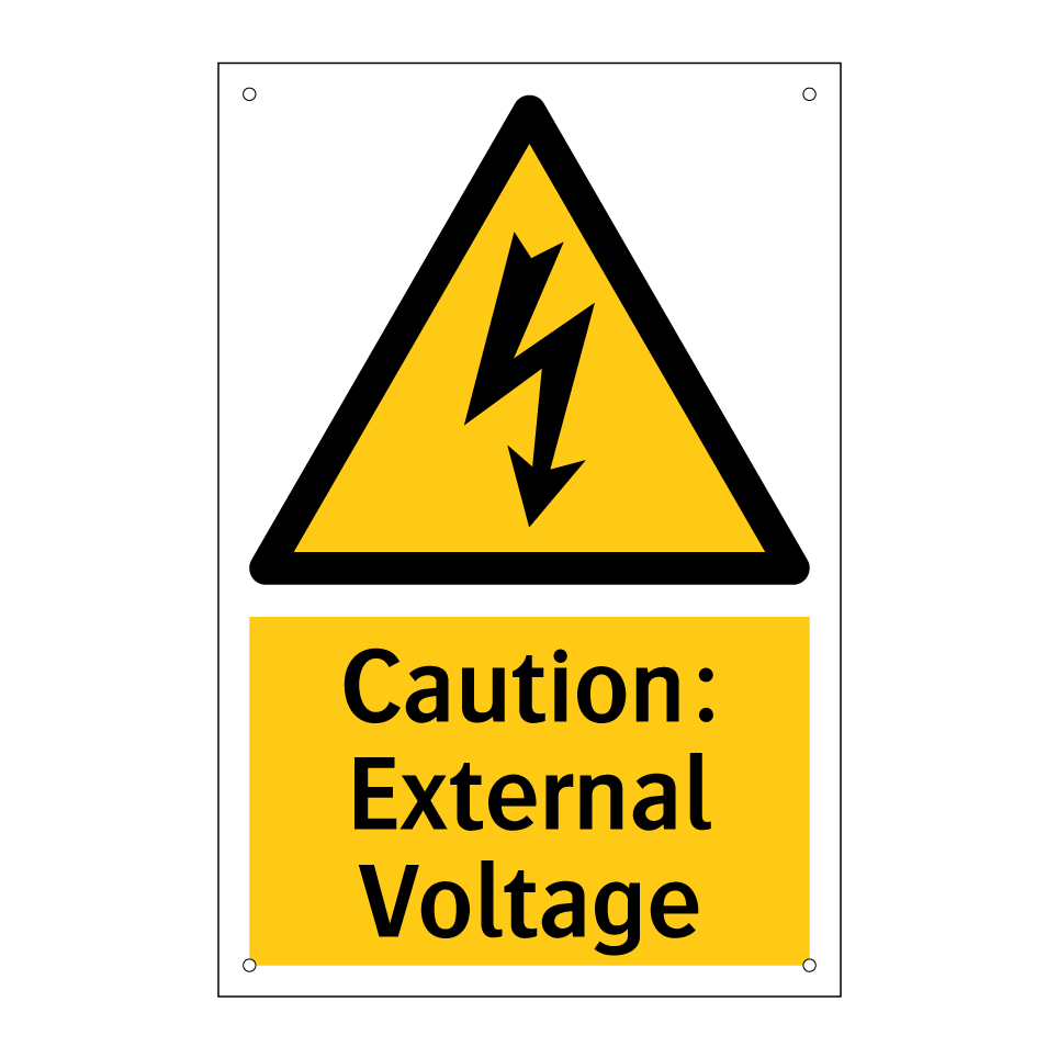 Caution: External Voltage