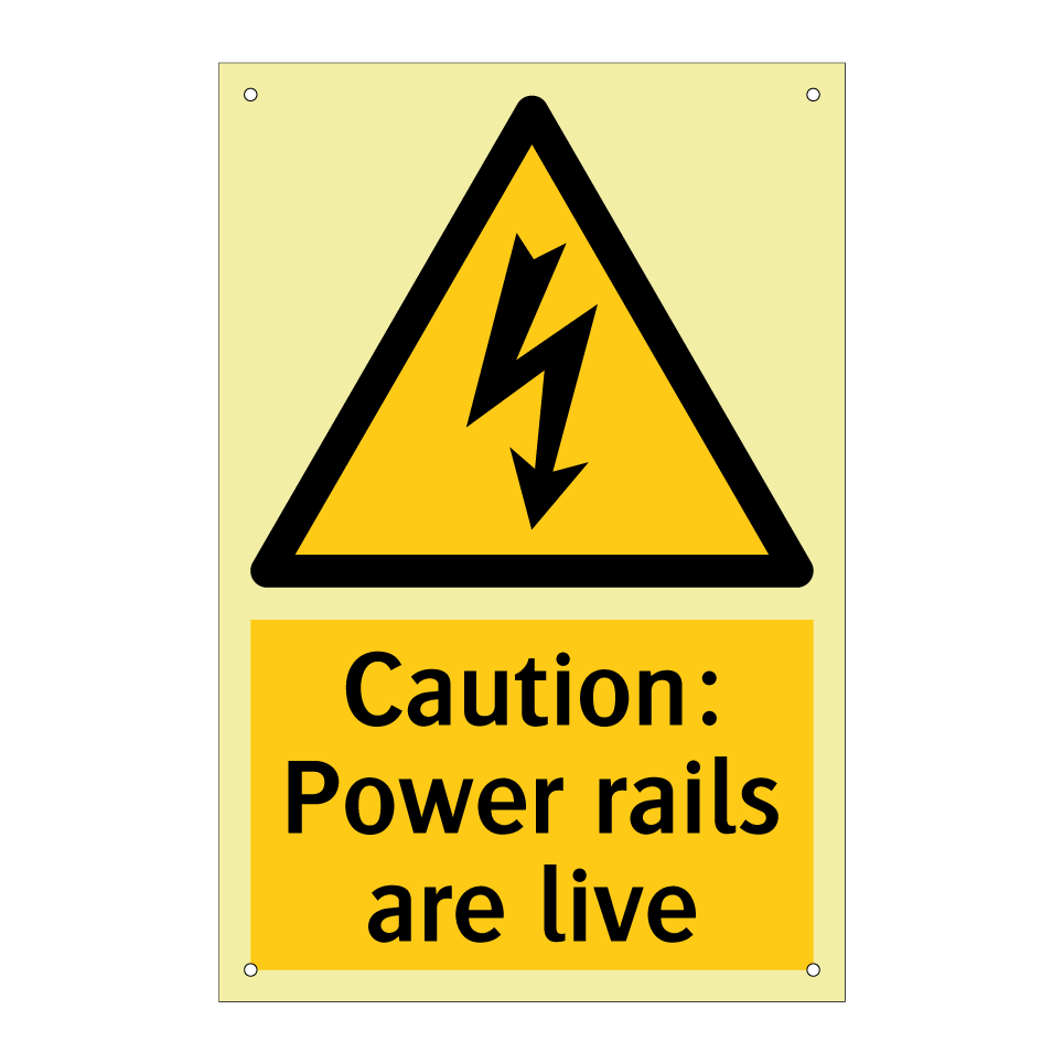 Caution: Power rails are live