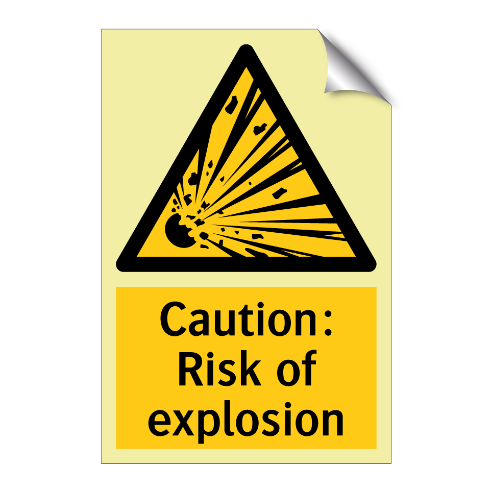 Caution: Risk of explosion