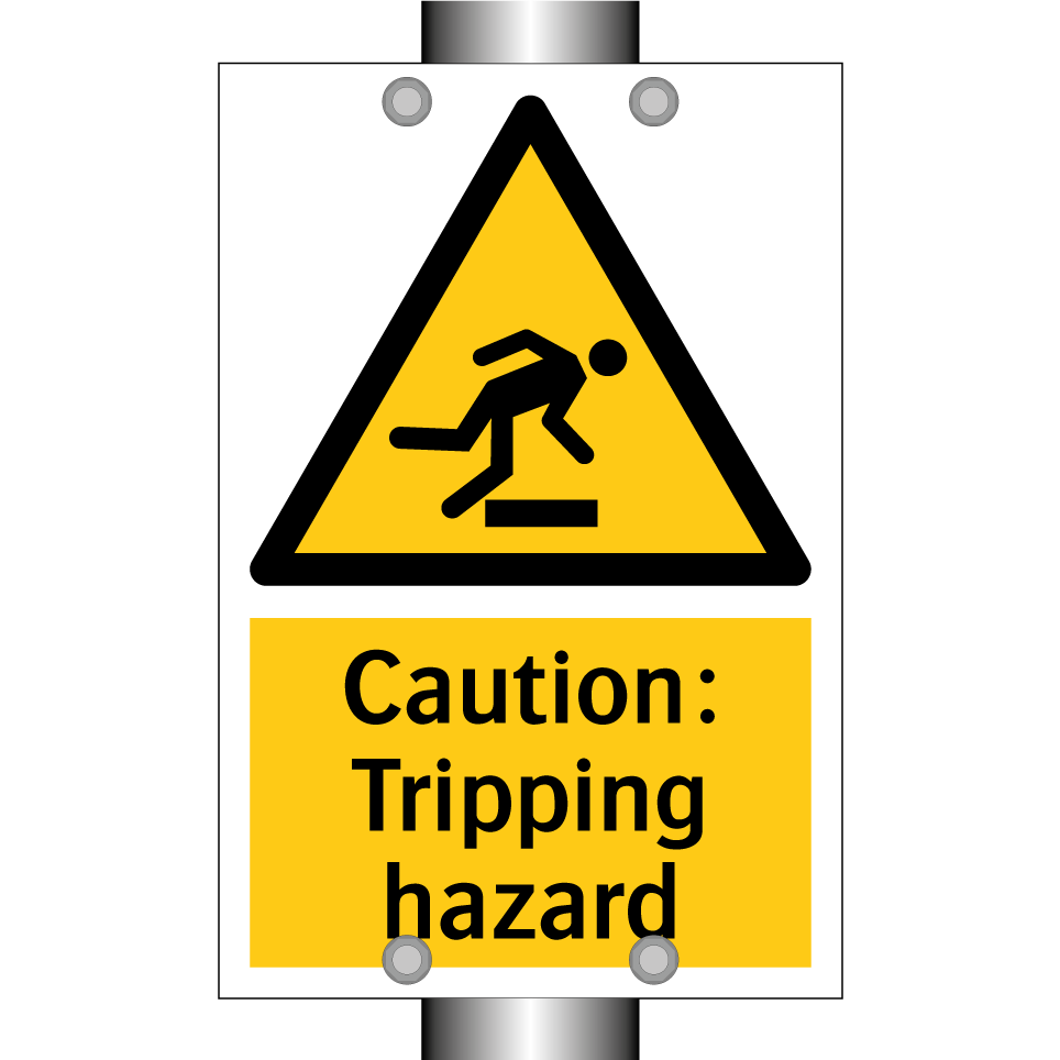 Caution: Tripping hazard