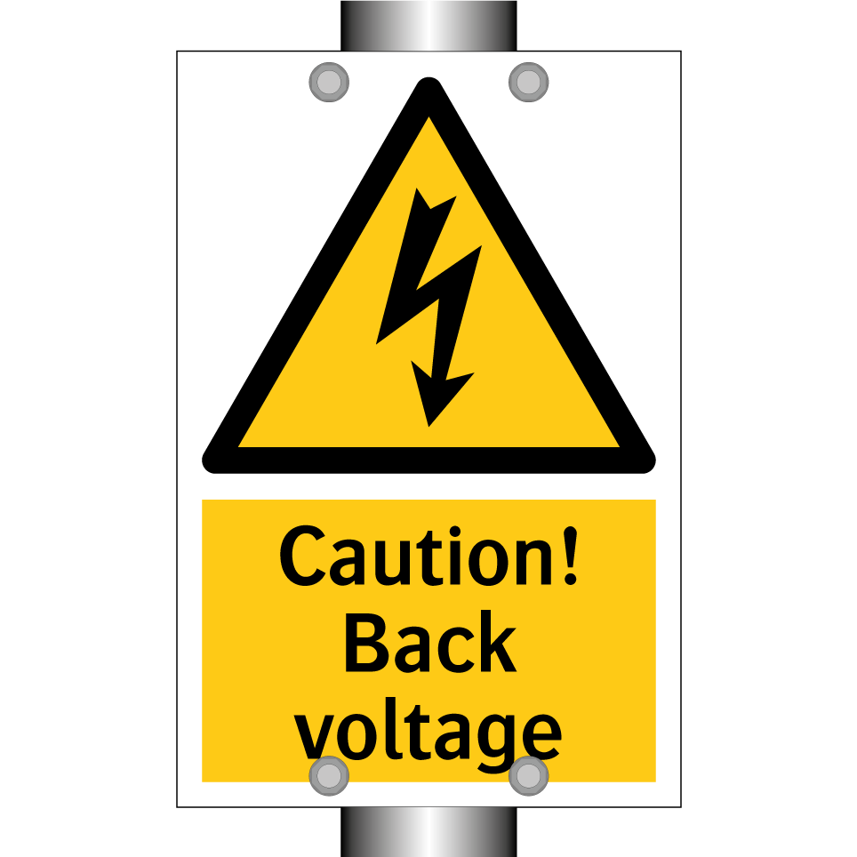 Caution! Back voltage