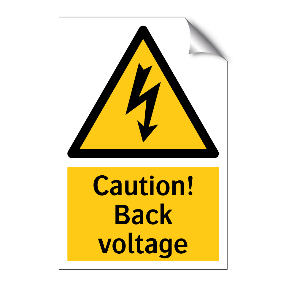 Caution! Back voltage