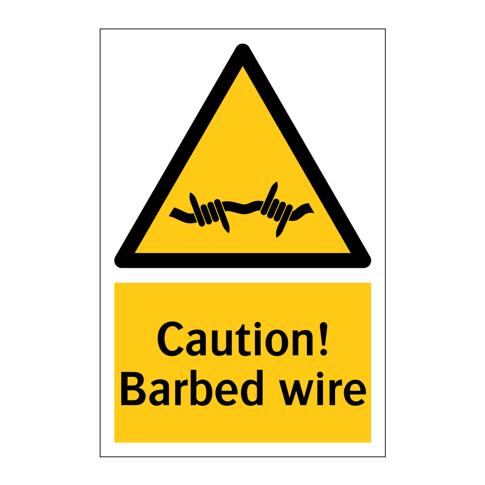 Caution! Barbed wire