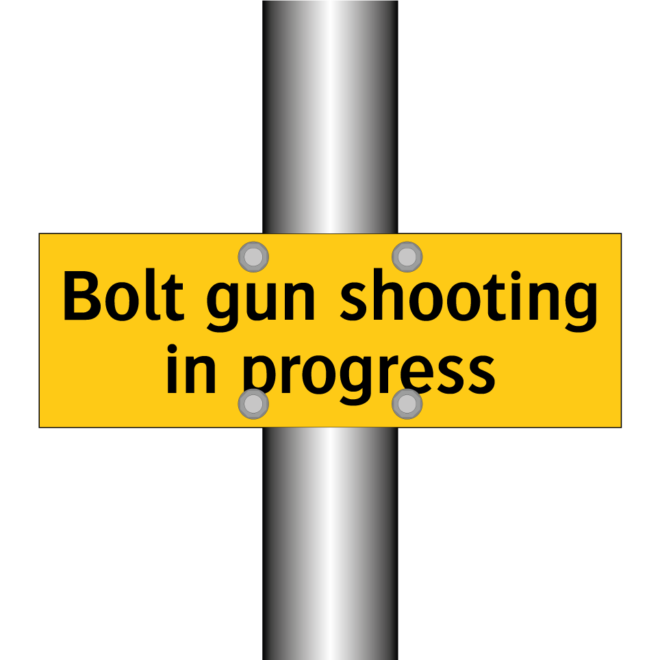 Bolt gun shooting in progress