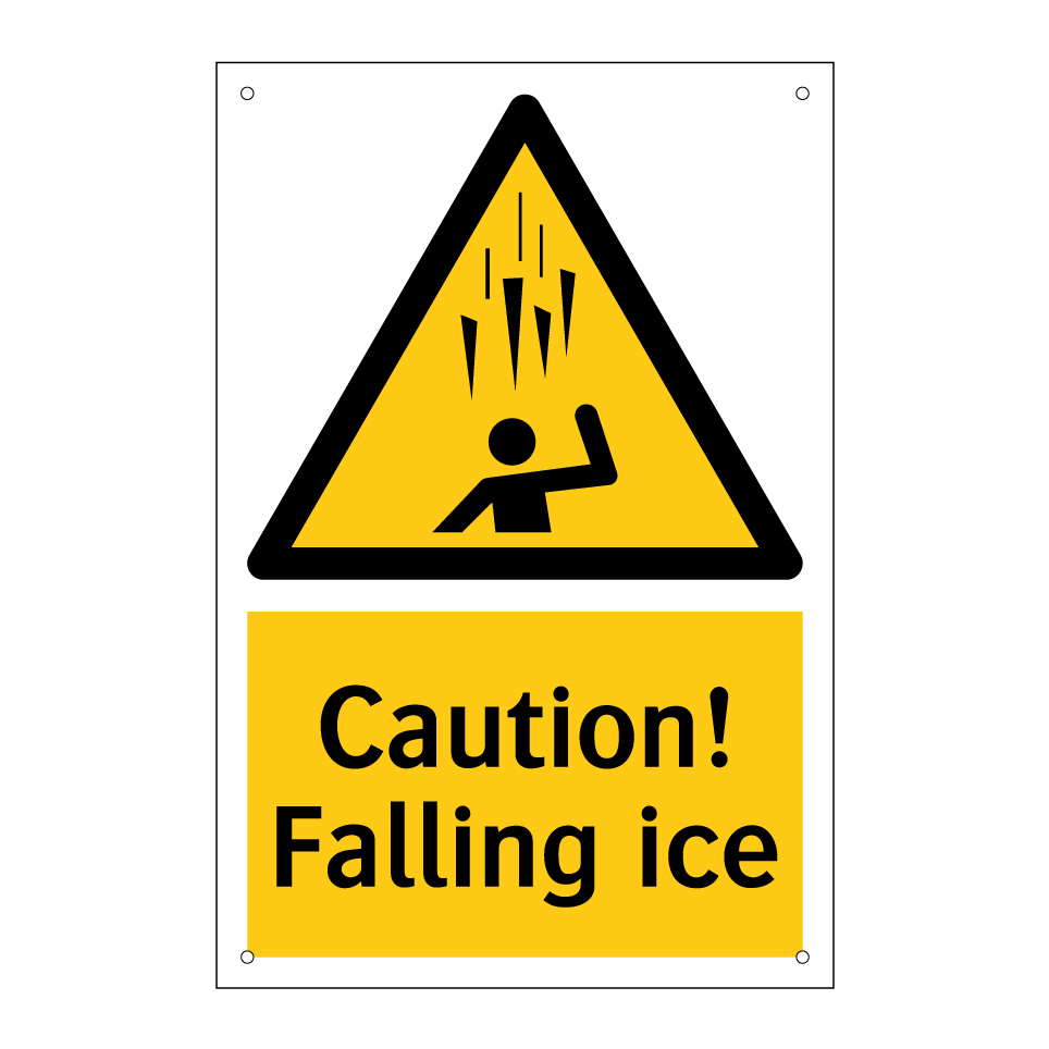 Caution! Falling ice