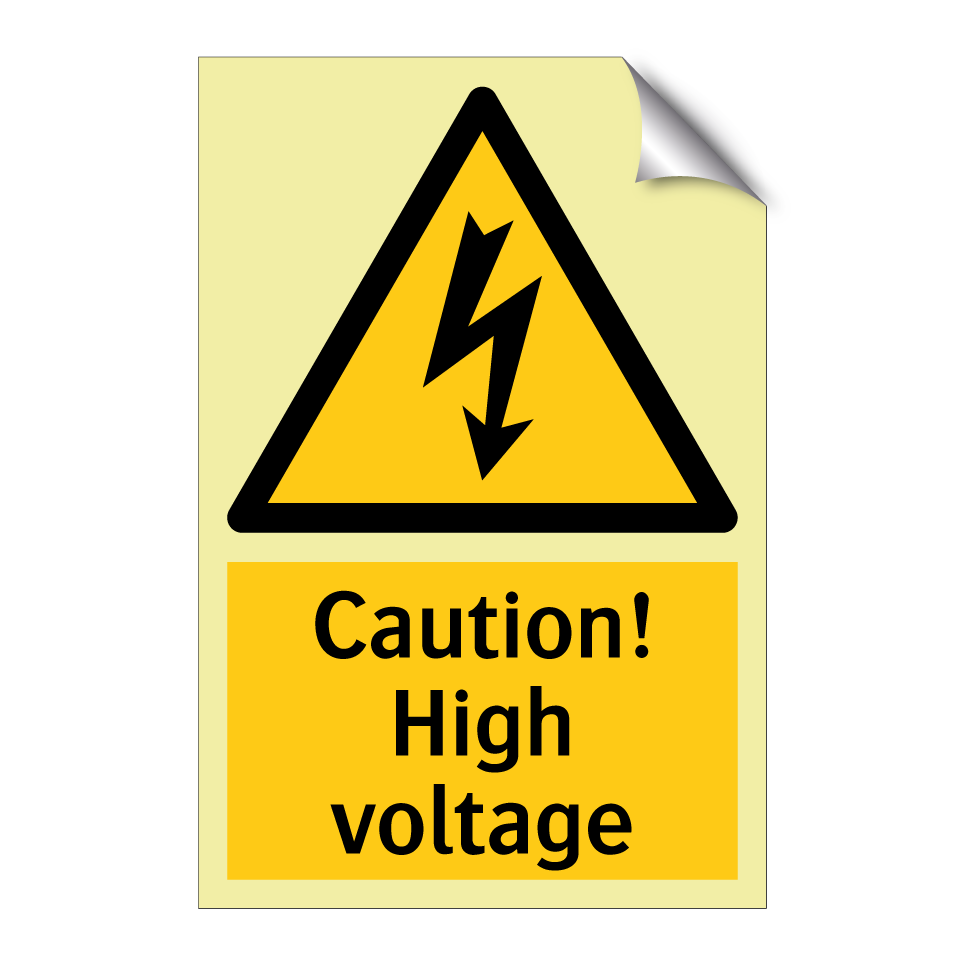 Caution! High voltage