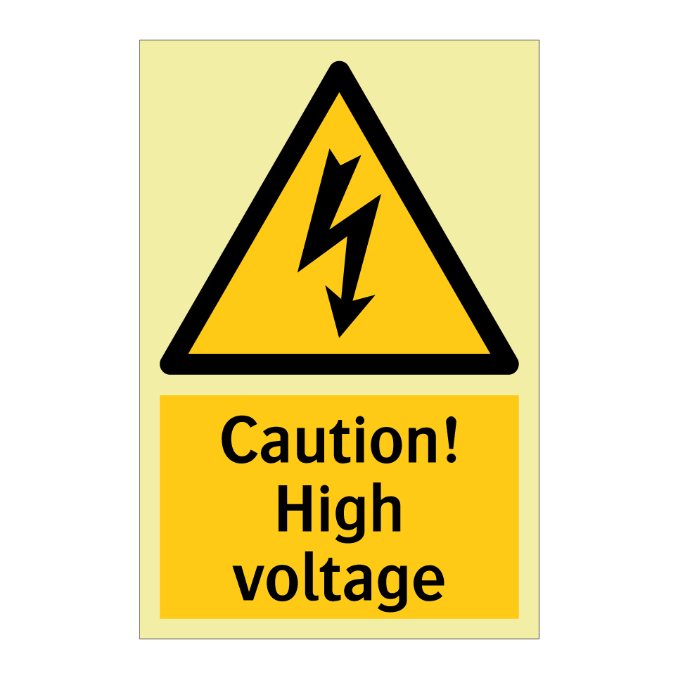Caution! High voltage