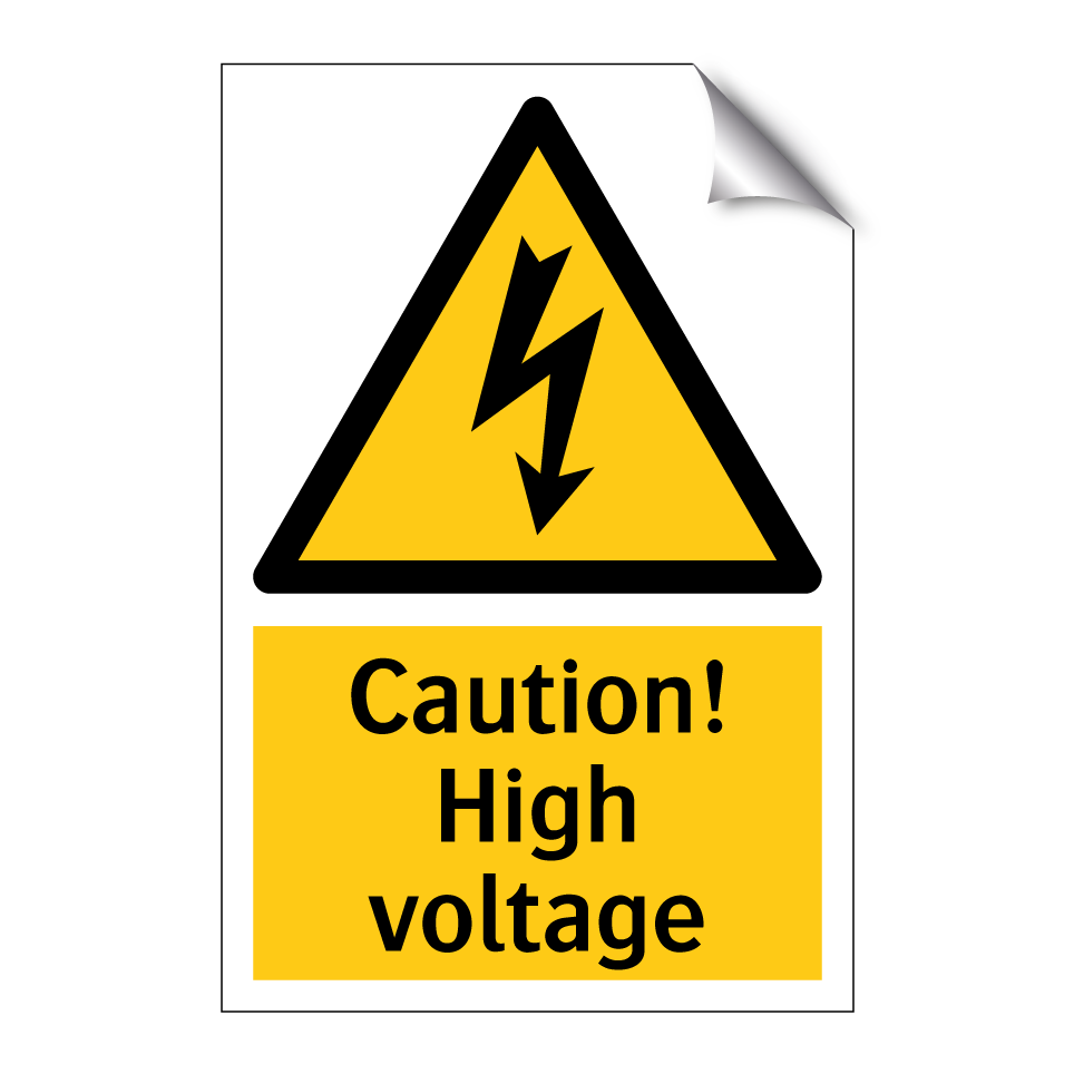 Caution! High voltage