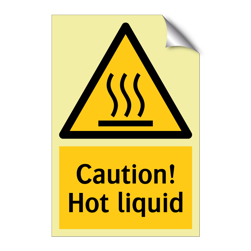 Caution! Hot liquid