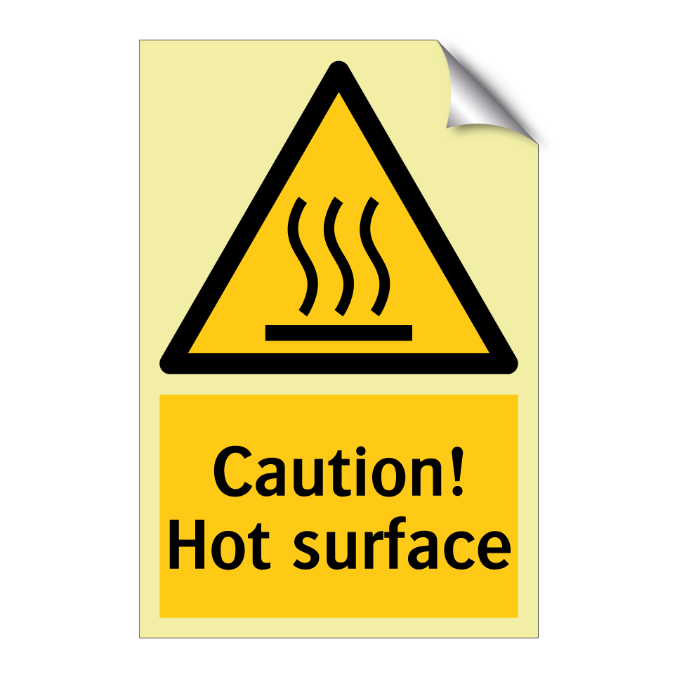 Caution! Hot surface