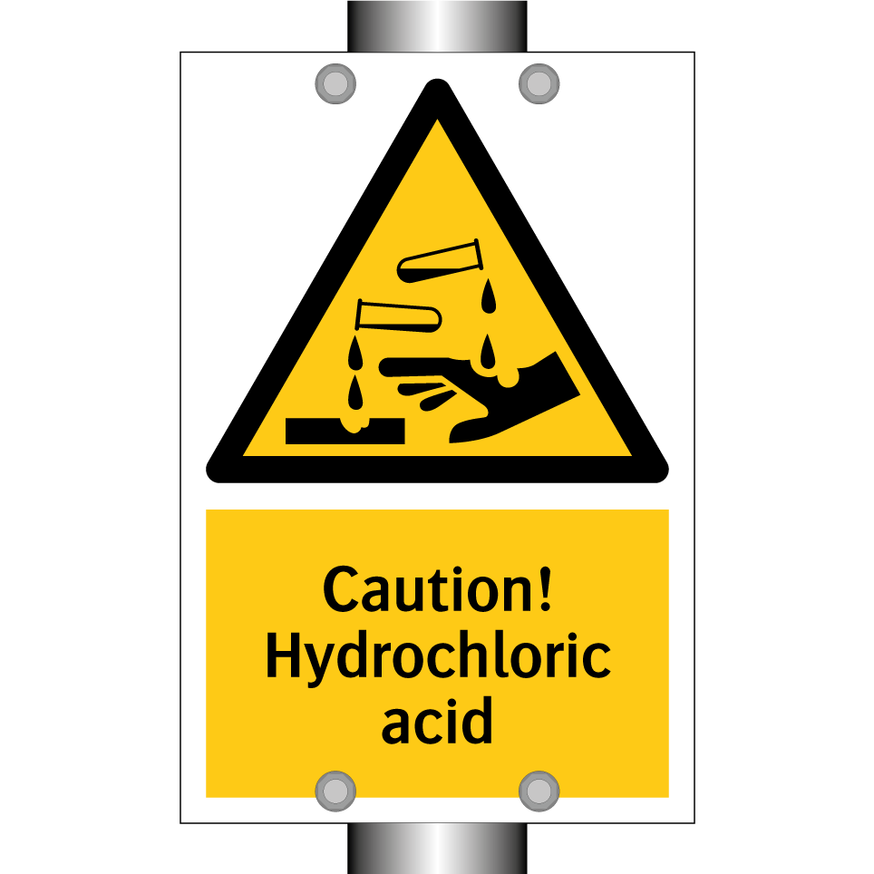 Caution! Hydrochloric acid