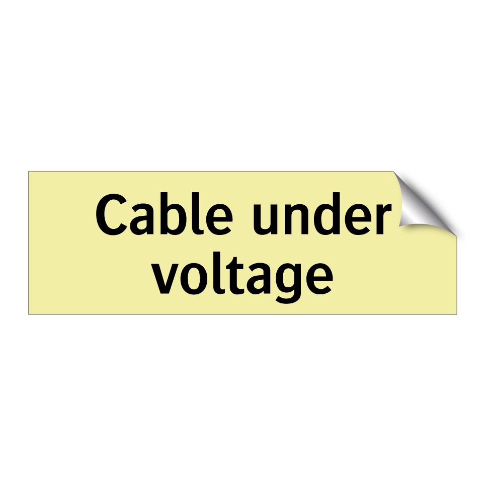 Cable under voltage