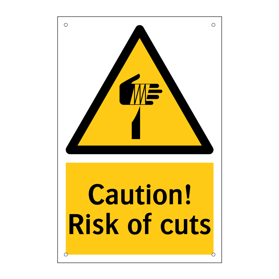 Caution! Risk of cuts