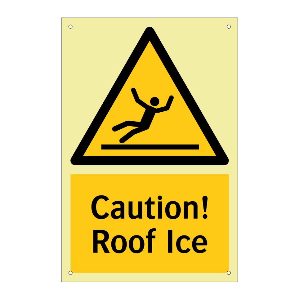 Caution! Roof Ice