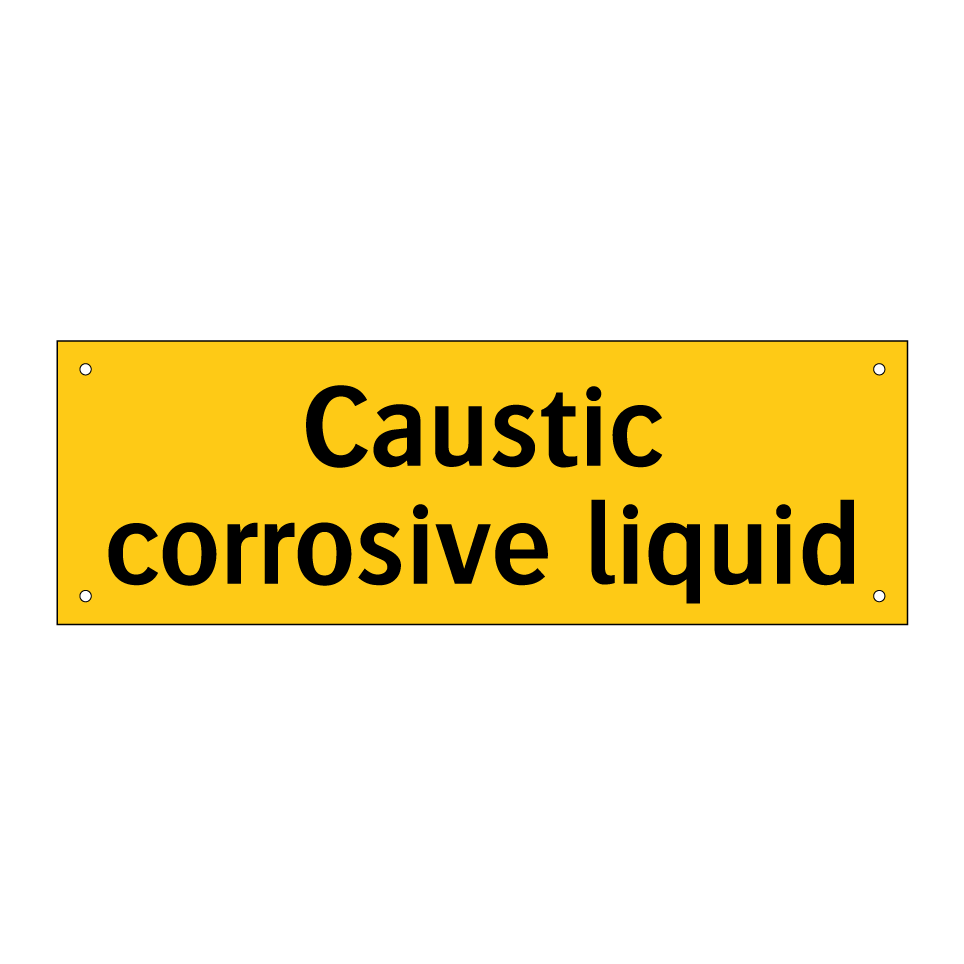 Caustic corrosive liquid