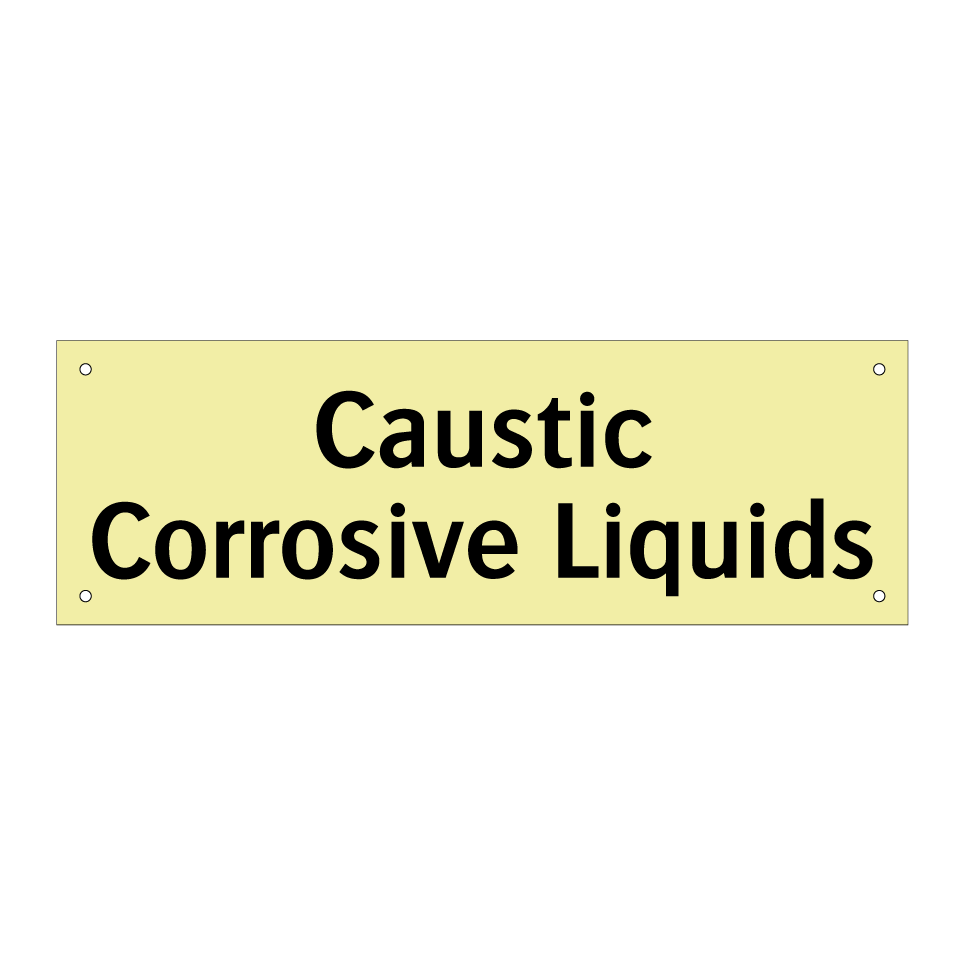 Caustic Corrosive Liquids