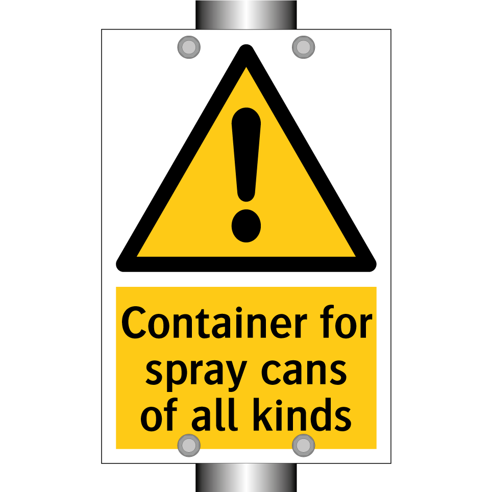 Container for spray cans of all kinds