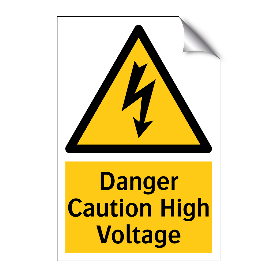 Danger Caution High Voltage
