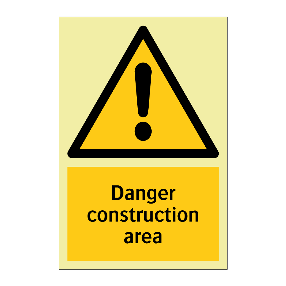 Danger construction area