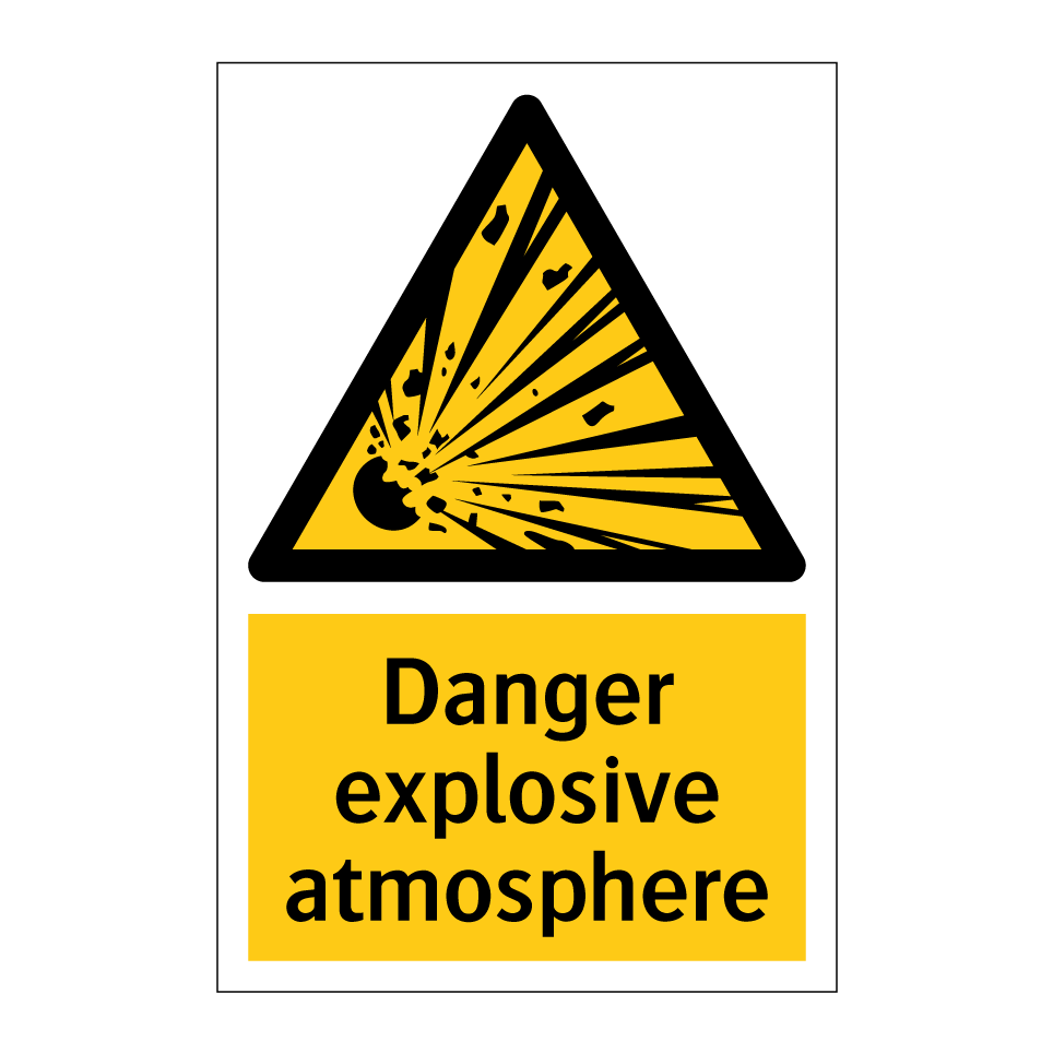 Danger explosive atmosphere