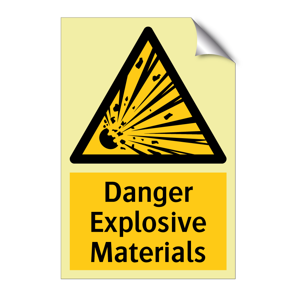 Danger Explosive Materials