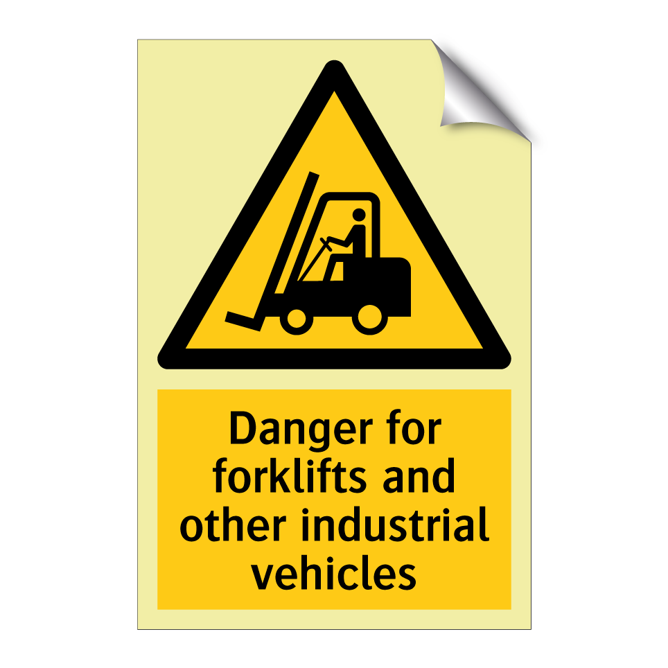 Danger for forklifts and other industrial vehicles