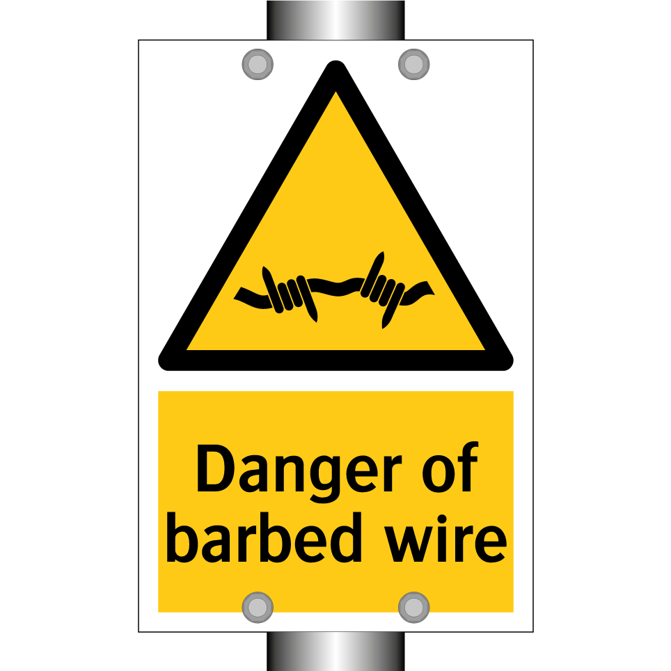 Danger of barbed wire