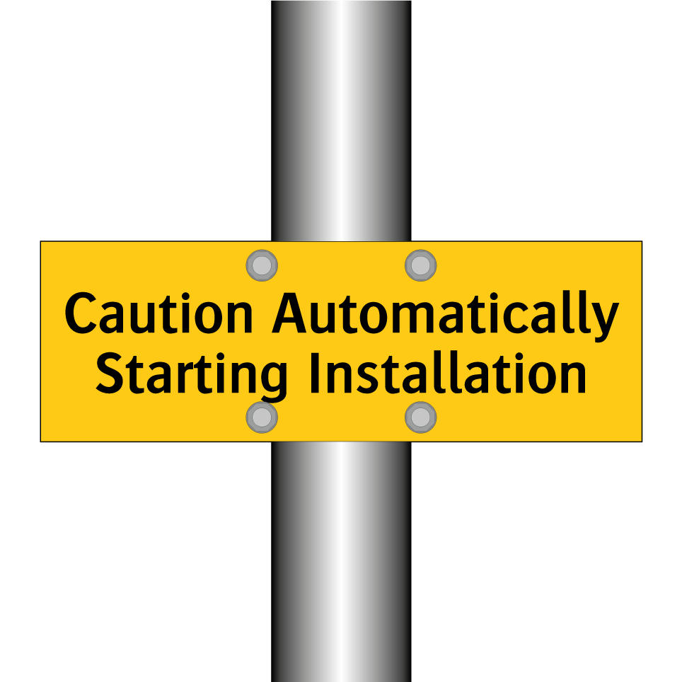 Caution Automatically Starting Installation