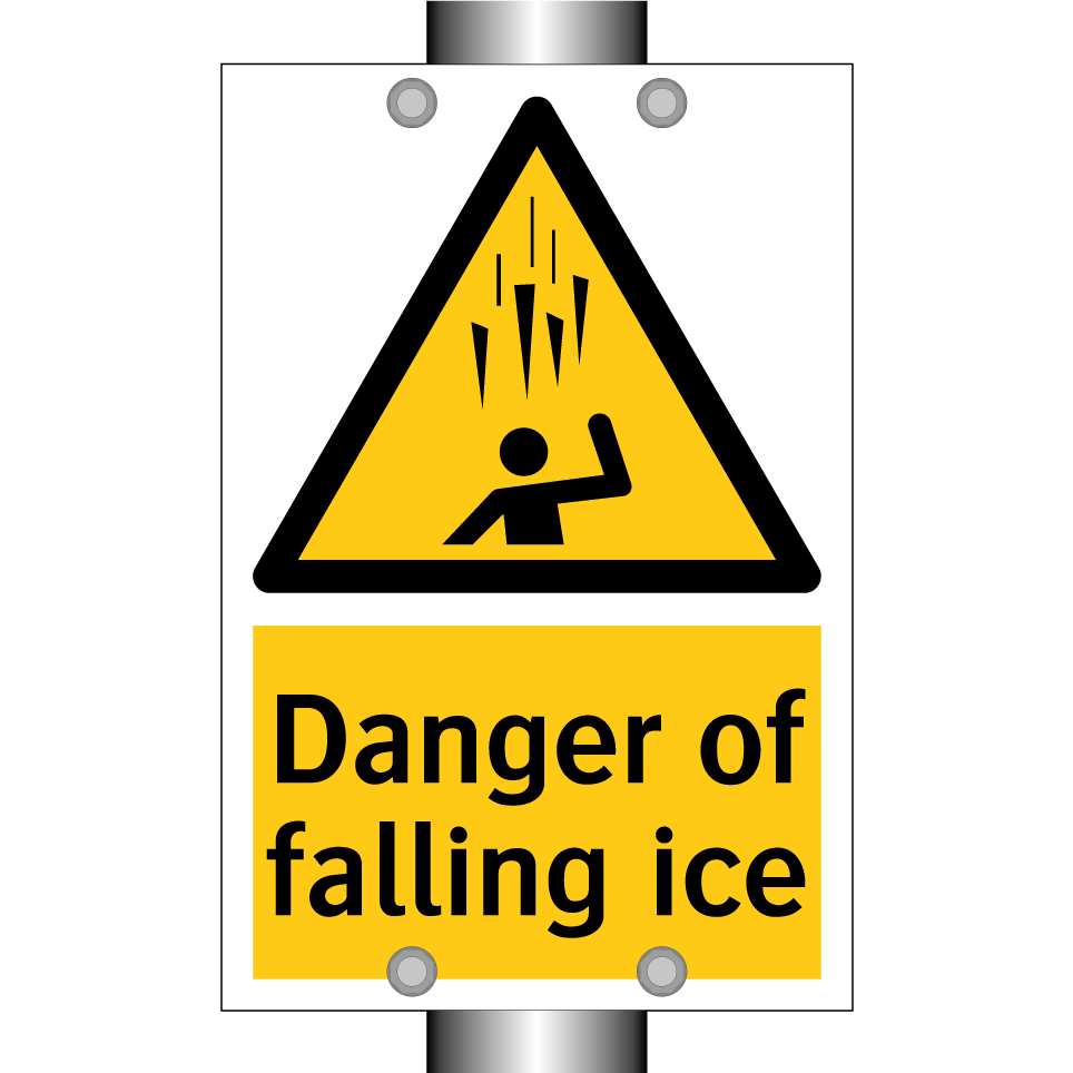 Danger of falling ice