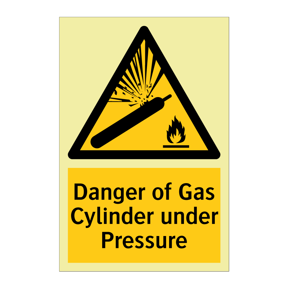 Danger of Gas Cylinder under Pressure