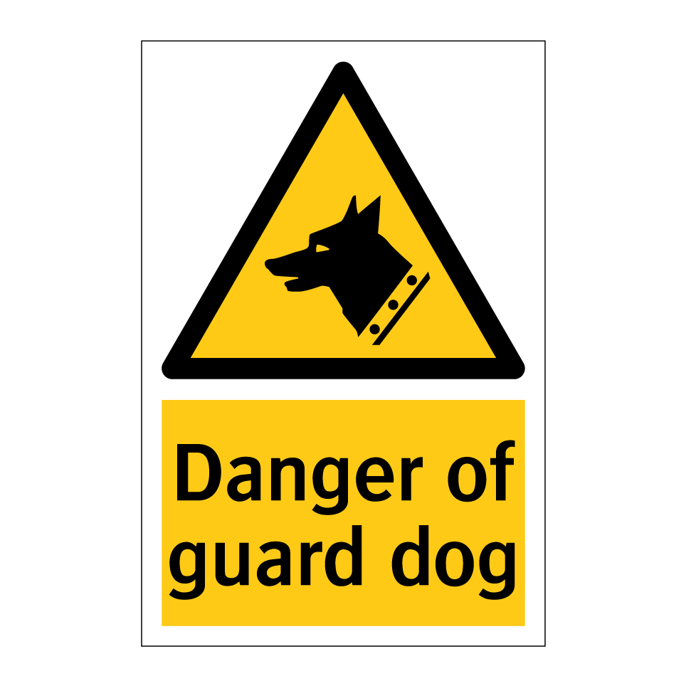 Danger of guard dog