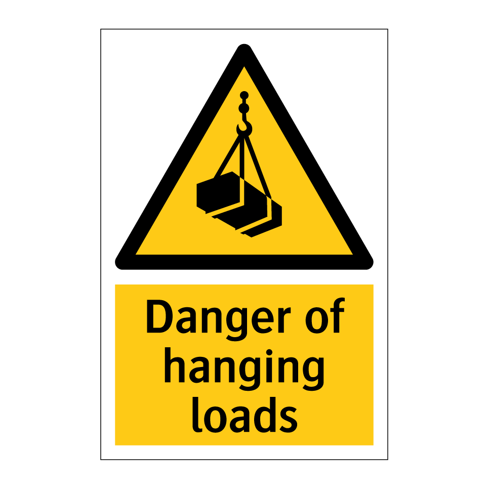 Danger of hanging loads