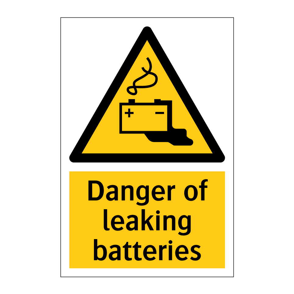 Danger of leaking batteries