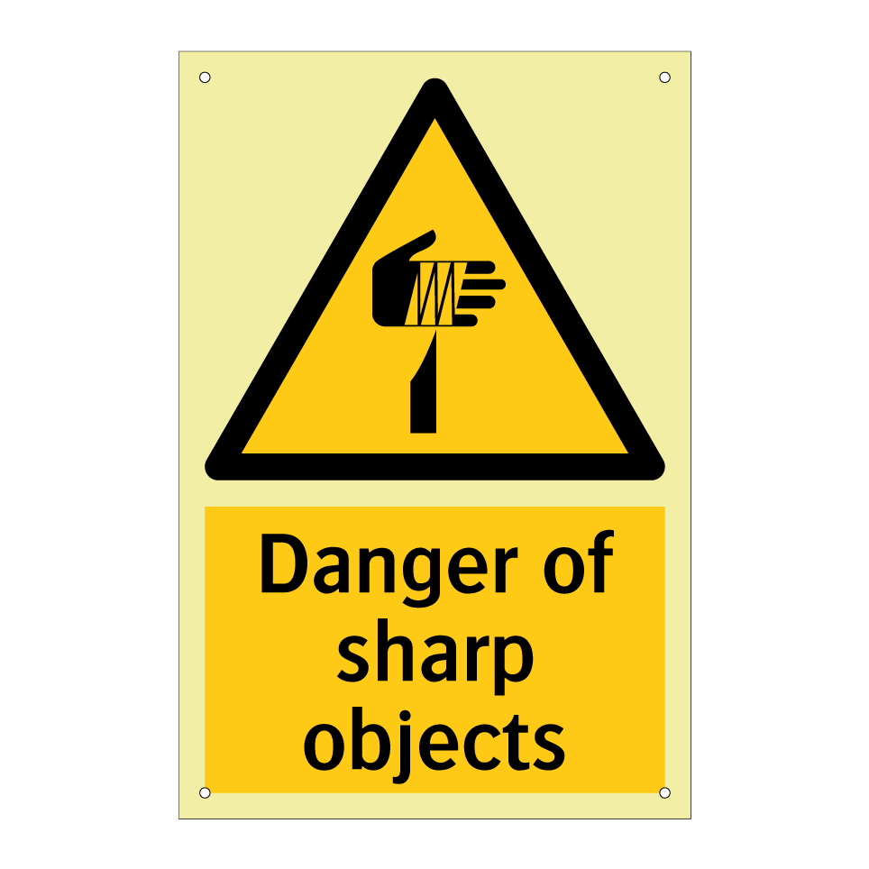 Danger of sharp objects