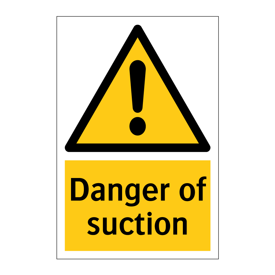 Danger of suction