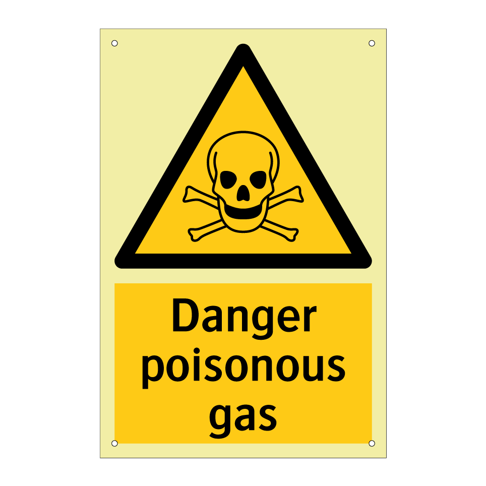 Danger poisonous gas