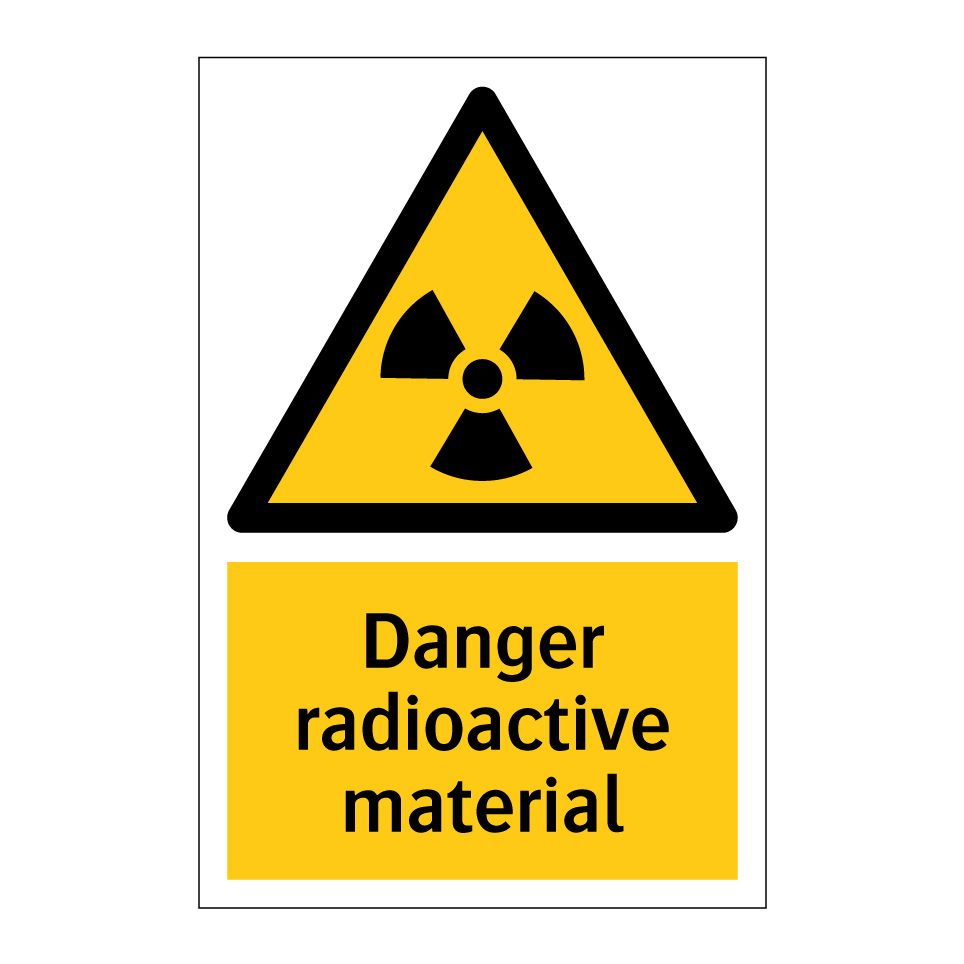 Danger radioactive material