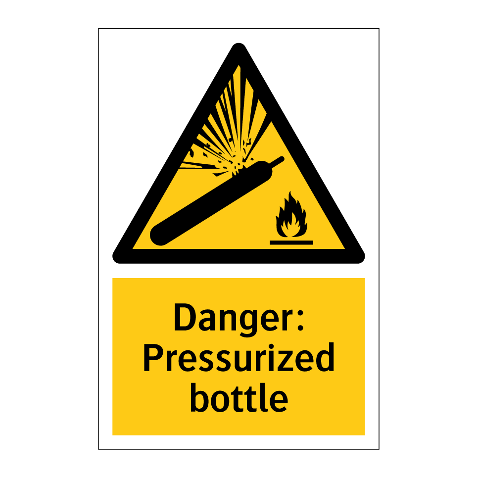 Danger: Pressurized bottle