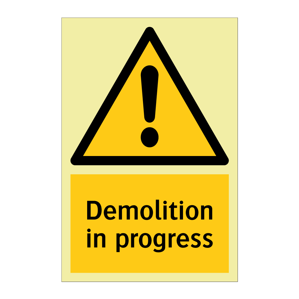 Demolition in progress