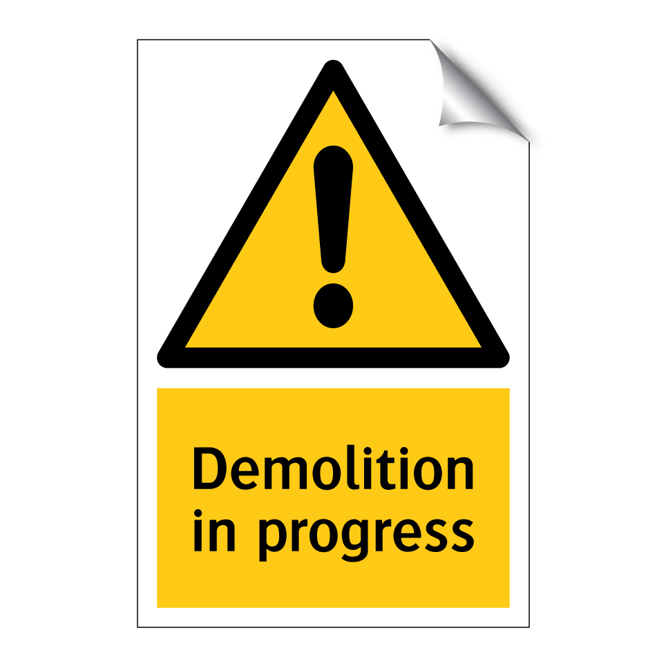 Demolition in progress